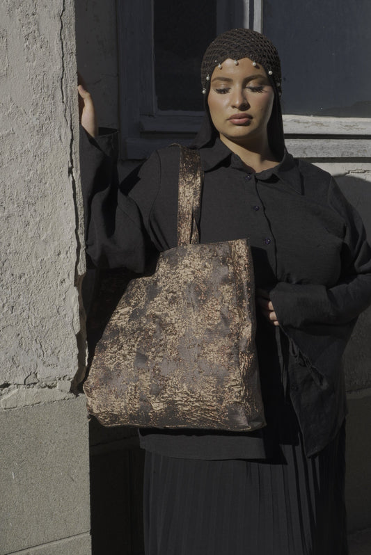 Tote Bag - Brocard marron